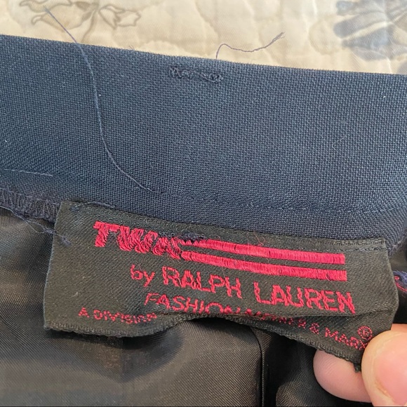 RALPH LAUREN for TWA Wool Midi Skirt Vintage 80’s Size 8 - Picture 6 of 7